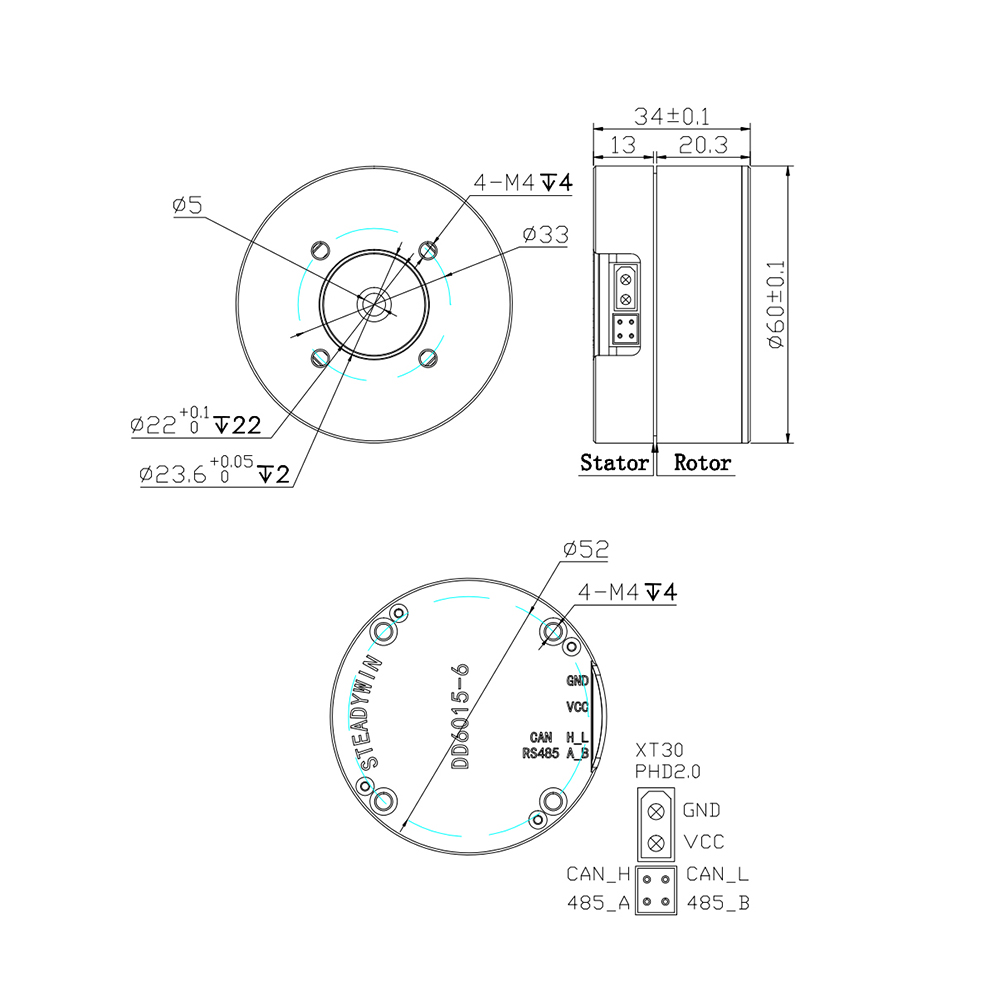 DD6015 직구동 서보 모터 - 짐벌, 페이로드 안정 - Direct Drive Servo Motor Robotics 리뷰 및 가격